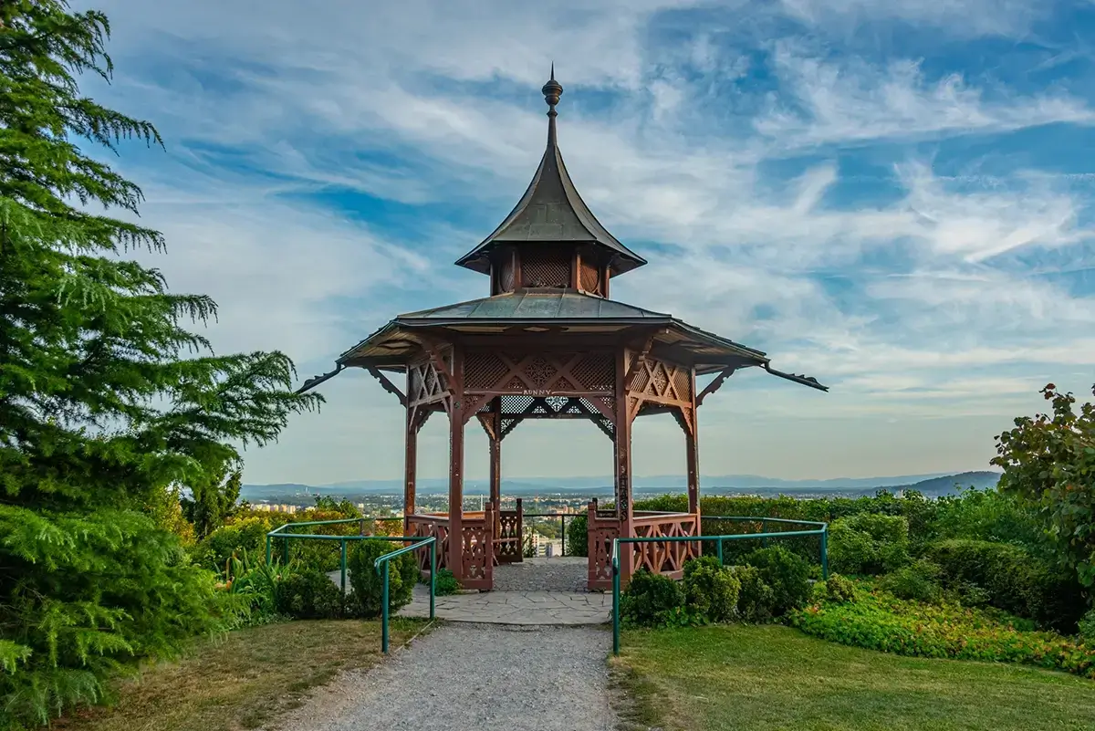 A Top Thing to see in Graz- the Chinese Pavillion on the Schlossberg 
